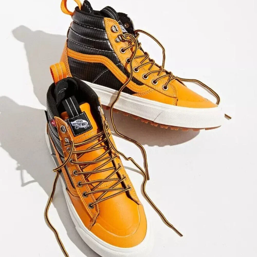 Vans Sk8-Hi MTE 2.0 DX Sneaker Black & Yellow Mens Size 8 40.5